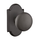 Passage Winchester Knob With #1 Rose in Flat Black Bronze