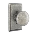 Privacy Jamestown Knob With #3 Rose in Satin Steel