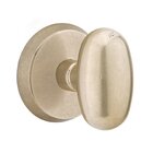 Privacy Egg Knob And #2 Rose with Concealed Screws in Tumbled White Bronze