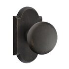 Privacy Winchester Knob And #1 Rose with Concealed Screws in Medium Bronze