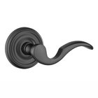 Single Dummy Right Handed Cortina Door Lever With Regular Rose in Flat Black