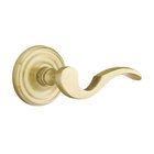 Single Dummy Right Handed Cortina Door Lever With Regular Rose in Satin Brass