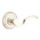 Double Dummy Right Handed Cortina Door Lever With Regular Rose in Polished Nickel