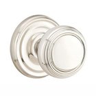 Double Dummy Norwich Door Knob With Regular Rose in Polished Nickel