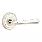 Double Dummy Right Handed Turino Door Lever With Regular Rose in Polished Nickel