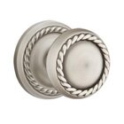 Double Dummy Rope Knob With Rope Rose in Pewter