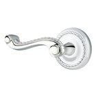 Double Dummy Rope Left Handed Lever With Rope Rose in Polished Chrome