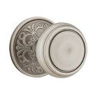 Single Dummy Norwich Door Knob With Lancaster Rose in Pewter
