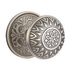 Double Dummy Lancaster Knob With Lancaster Rose in Pewter