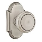 Single Dummy Norwich Door Knob With #8 Rose in Pewter