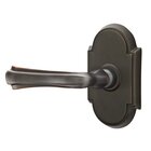 Single Dummy Left Handed Wembley Lever With #8 Rose in Oil Rubbed Bronze