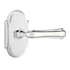 Single Dummy Right Handed Wembley Lever With #8 Rose in Polished Chrome