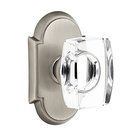 Windsor Double Dummy Door Knob with #8 Rose in Pewter
