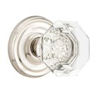 Old Town Passage Door Knob with Regular Rose in Polished Nickel