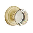 Providence Passage Door Knob and Regular Rose with Concealed Screws in Satin Brass