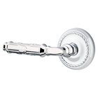 Passage Left Handed Ribbon & Reed Lever With Rope Rose in Polished Chrome