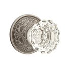 Astoria Passage Door Knob with Lancaster Rose and Concealed Screws in Pewter