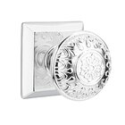 Passage Lancaster Knob With Quincy Rose in Polished Chrome