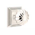 Passage Melon Door Knob With Wilshire Rose in Polished Nickel
