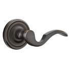 Privacy Right Handed Cortina Door Lever With Regular Rose in Oil Rubbed Bronze