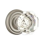 Old Town Privacy Door Knob with Regular Rose and Concealed Screws in Pewter