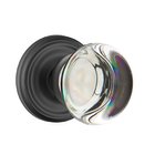 Providence Privacy Door Knob with Regular Rose in Flat Black