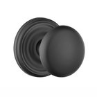 Privacy Providence Door Knob With Regular Rose in Flat Black