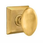 Privacy Egg Door Knob With Quincy Rose in French Antique Brass