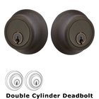 Regular Double Cylinder Deadbolt in Medium Bronze
