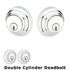 Low Profile Double Cylinder Deadbolt in Polished Chrome