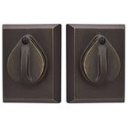 #3 Plate and Flap Double Cylinder Deadbolt in Medium Bronze