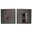 Square Single Cylinder Deadbolt in Oil Rubbed Bronze