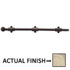 18" Surface Bolt with 3 Strikes in Tumbled White Bronze