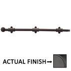 24" Surface Bolt with 3 Strikes in Flat Black
