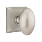 Double Dummy Egg Door Knob With Quincy Rose in Pewter