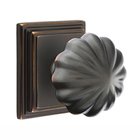 Double Dummy Melon Door Knob With Wilshire Rose in Oil Rubbed Bronze