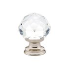 1 1/4" Diameter Diamond Knob in Polished Nickel