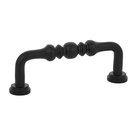 3" Centers Spindle Pull in Flat Black