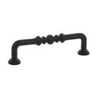 4" Centers Spindle Pull in Flat Black