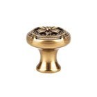 1 3/4" Diameter Ribbon & Reed Knob in French Antique Brass