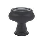 1 1/4" (32mm) Oval Knob in Flat Black