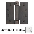 4" x 4" Square UL Steel Spring Hinge in Polished Chrome (Sold In Pairs)