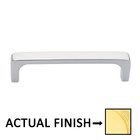 8" Centers Concealed Surface Mount Door Pull in Unlacquered Brass