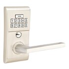 Helios Right Hand Modern Lever with Electronic Keypad Lock in Satin Nickel
