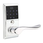 Luzern Right Hand Emtouch Lever with Electronic Touchscreen Lock in Polished Chrome