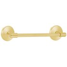 18" Towel Bar with Watford Rosette in Satin Brass