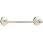 24" Centers Towel Bar with Watford Rosette in Satin Nickel