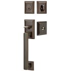 Single Cylinder Hamden Handleset with Milano Right Handed Lever in Oil Rubbed Bronze