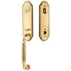 Single Cylinder Orleans Handleset with Belmont Knob in French Antique Brass