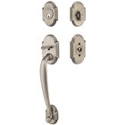 Single Cylinder Nashville Handleset with Milano Right Handed Lever in Pewter